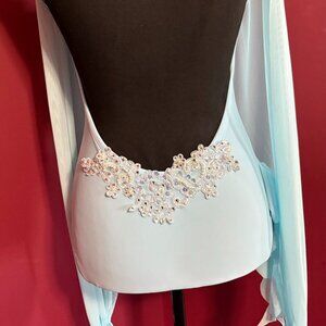Custom Blue Lyrical Costume Size:10/12